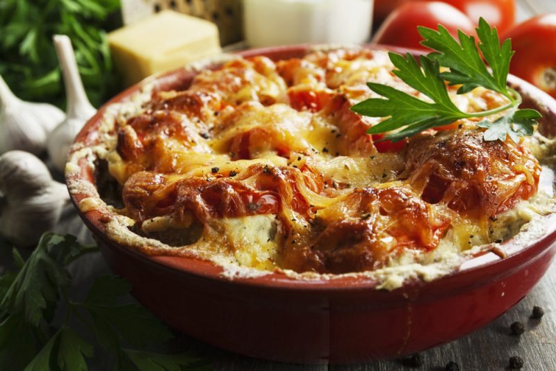 Минтай с сыром и перцем