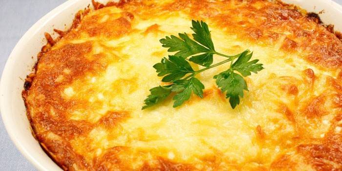 Сырная запеканка