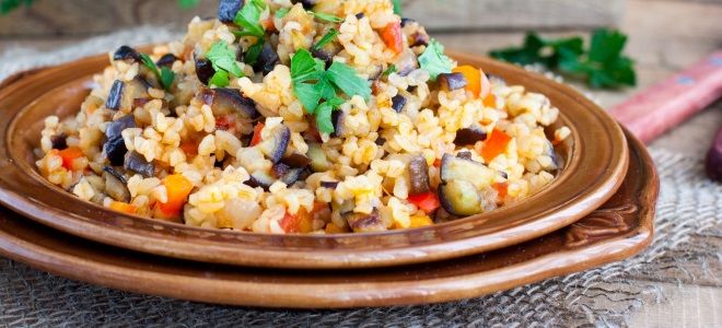 Плов с грибами и овощами
