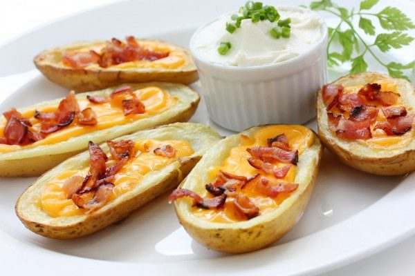 картофель с ветчиной и сыром