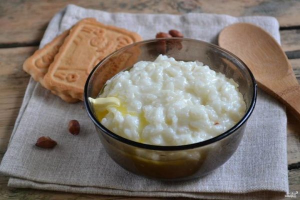 Каша рисовая со сгущенкой