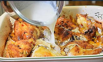 курица и сливки