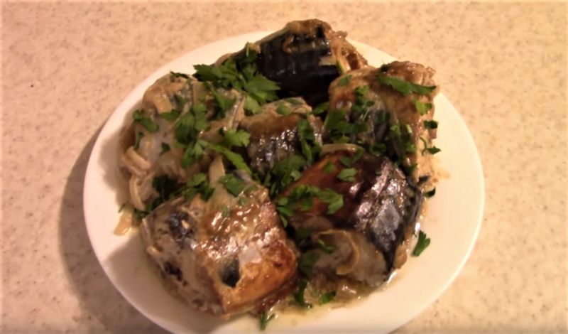запеченная скумбрия