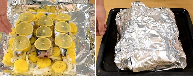 запеченная скумбрия