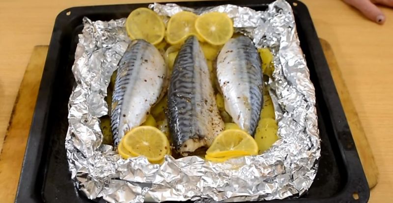 запеченная скумбрия