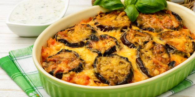 Картофельный пирог с баклажанами