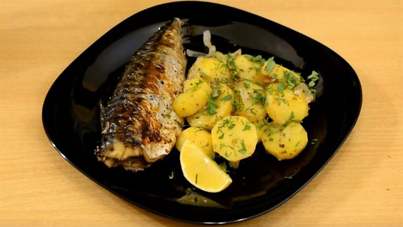 запеченная скумбрия