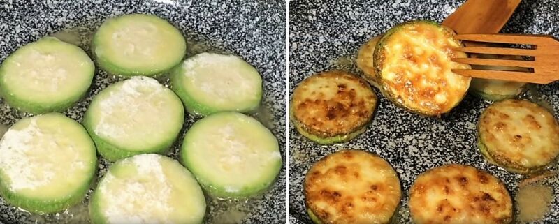 жареные кабачки на сковороде