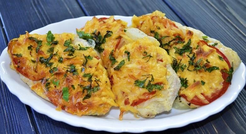 Французское мясо из куриного филе фото