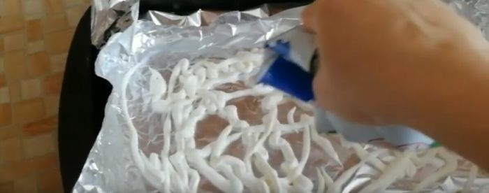Лист смазанный сметаной