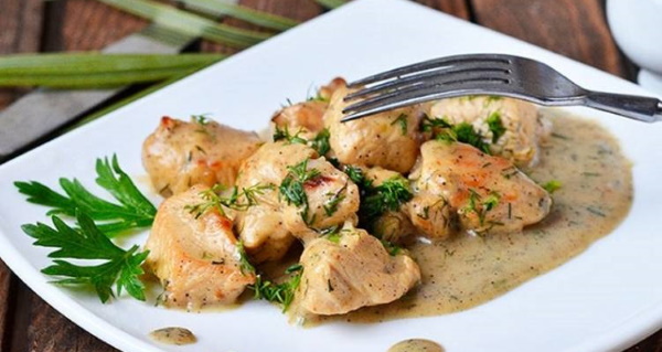 Индейка в сливочном соусе с грибами, сыром, перцем, пастой. Рецепты