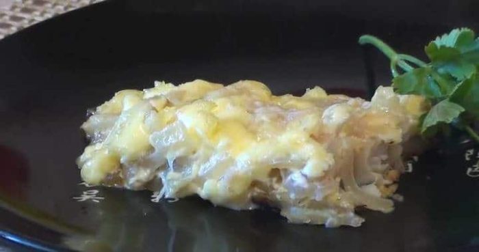 запеченный минтай с майонезом