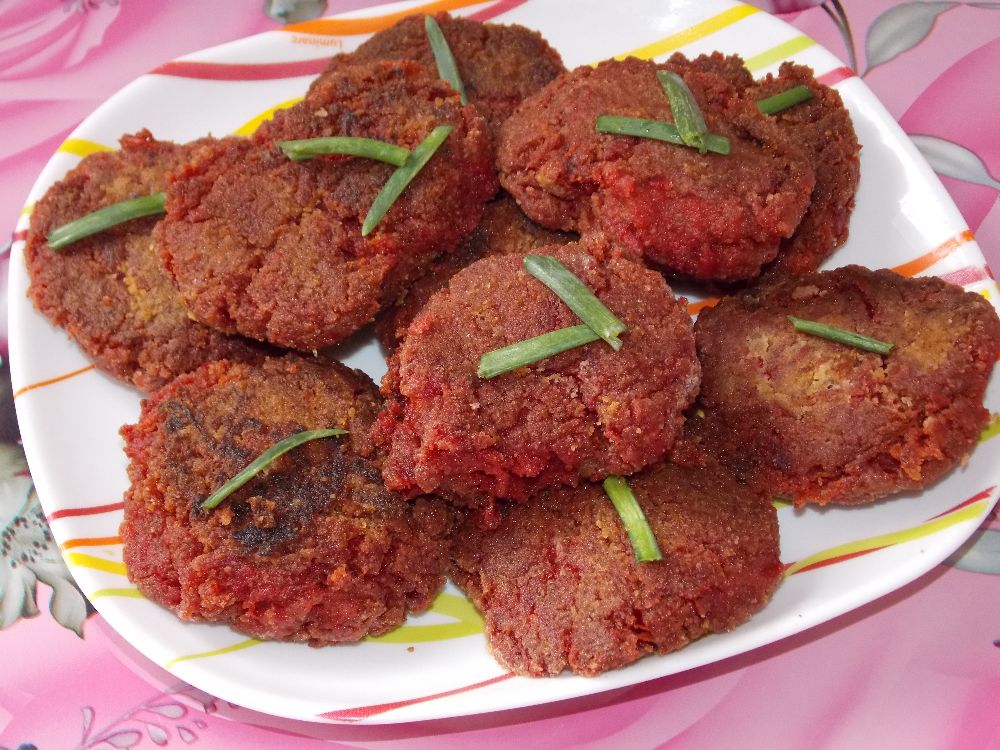 Котлеты из свеклы с сыром фото