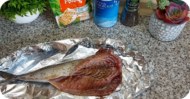 Вкусная запеченная скумбрия